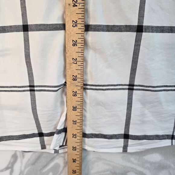 Express Slim1MX Men's Longsleeve Button Up White/Black Plaid Size XXL - Picture 6 of 8